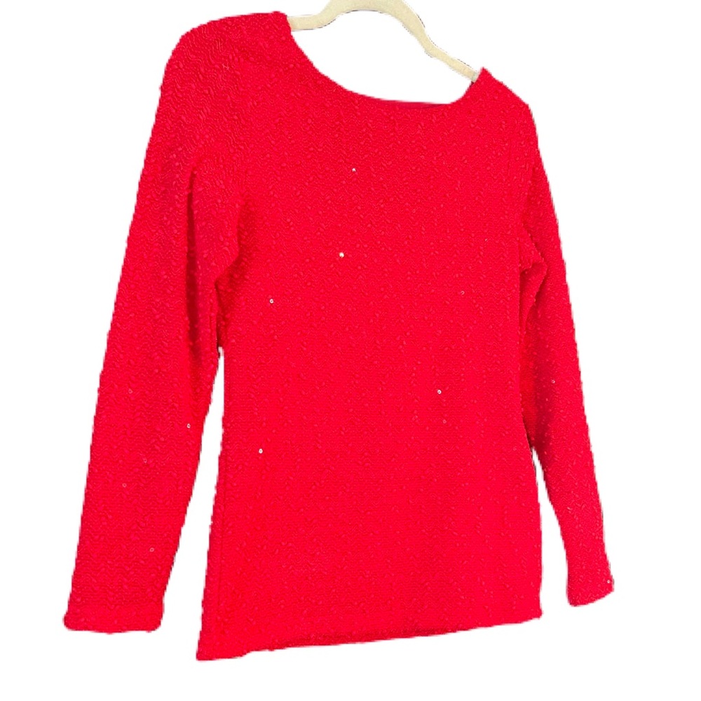 Women’s Sweater with Sequin and Back Detail